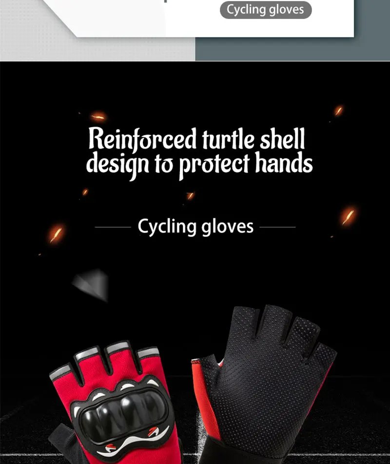 Men Half Finger Gloves Slip Rresistant Wear-resistant Racing Off-road Shatterproof Breathable Motorcycle Bicycle Tactical Glove Men Half Finger Gloves Slip Rresistant Wear-resistant Racing Off-road Shatterproof Breathable Motorcycle Bicycle Tactical Glove