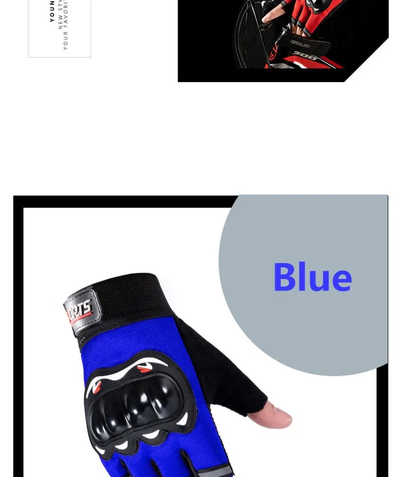 Men Half Finger Gloves Slip Rresistant Wear-resistant Racing Off-road Shatterproof Breathable Motorcycle Bicycle Tactical Glove Men Half Finger Gloves Slip Rresistant Wear-resistant Racing Off-road Shatterproof Breathable Motorcycle Bicycle Tactical Glove