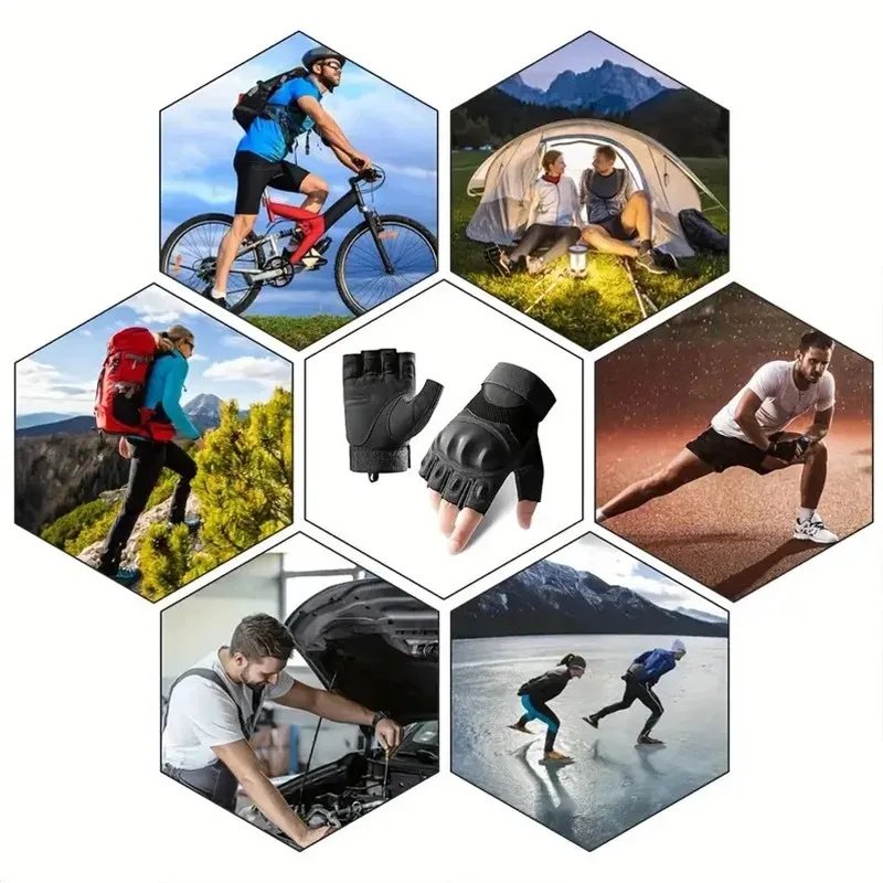 Tactical Gloves Training Racing Fishing Cycling Fingerless Accessories Mtb Men Woman Biker Shooting Gym Mountaineering Gloves