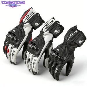 Leather Motorcycle Motocross Gloves Men’s Windproof Outdoor Riding Gloves Guantes Moto Luvas Motociclismo Protective Equipment
