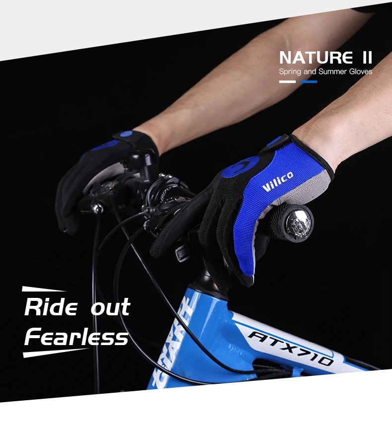 Long Finger Non-Slip Shock-Absorbing Cycling Gloves Spring And Summer Men'S Breathable Sunscreen Touch Screen Riding Gloves Long Finger Non-Slip Shock-Absorbing Cycling Gloves Spring And Summer Men'S Breathable Sunscreen Touch Screen Riding Gloves