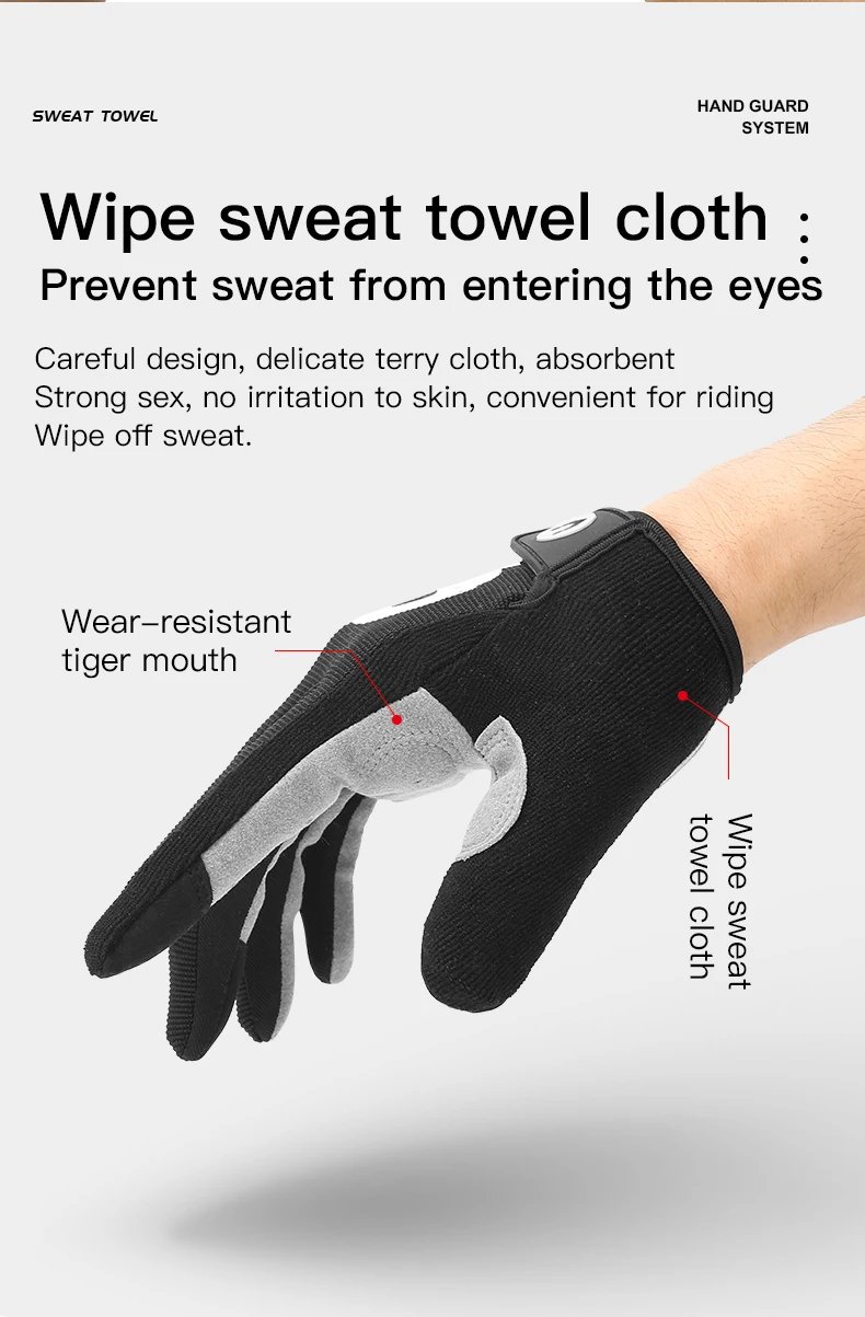 Long Finger Non-Slip Shock-Absorbing Cycling Gloves Spring And Summer Men'S Breathable Sunscreen Touch Screen Riding Gloves Long Finger Non-Slip Shock-Absorbing Cycling Gloves Spring And Summer Men'S Breathable Sunscreen Touch Screen Riding Gloves