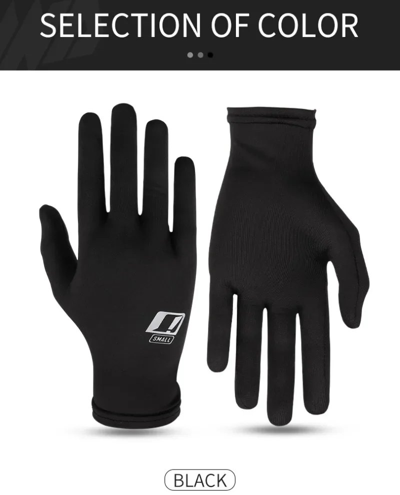 Motorcycle Winter/Summer Ice Silk Lined Driving Quick Release Lightweight Breathable Inner Gloves Can Put in Winter Gloves