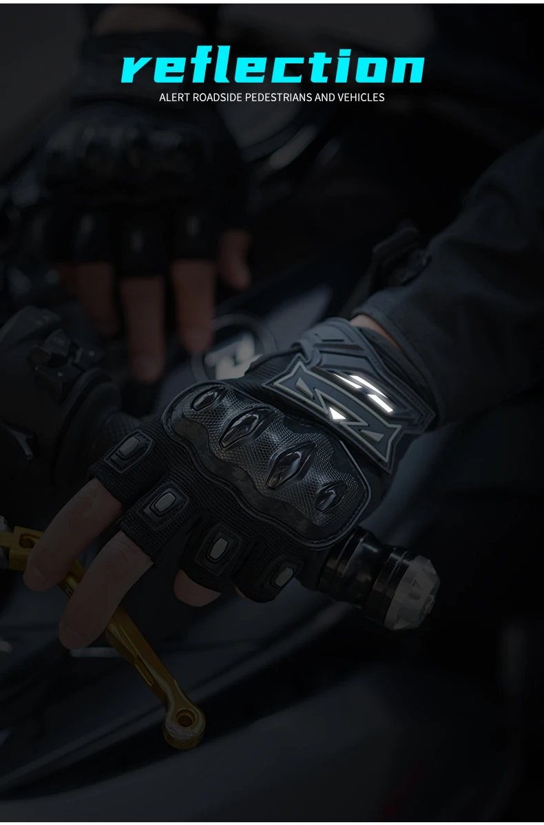 MBD Breathable Half Finger Gloves: Wear-Resistant Anti-Slip for Motorcycle, E-Bike & Cycling Riding MBD Breathable Half Finger Gloves: Wear-Resistant Anti-Slip for Motorcycle, E-Bike & Cycling Riding