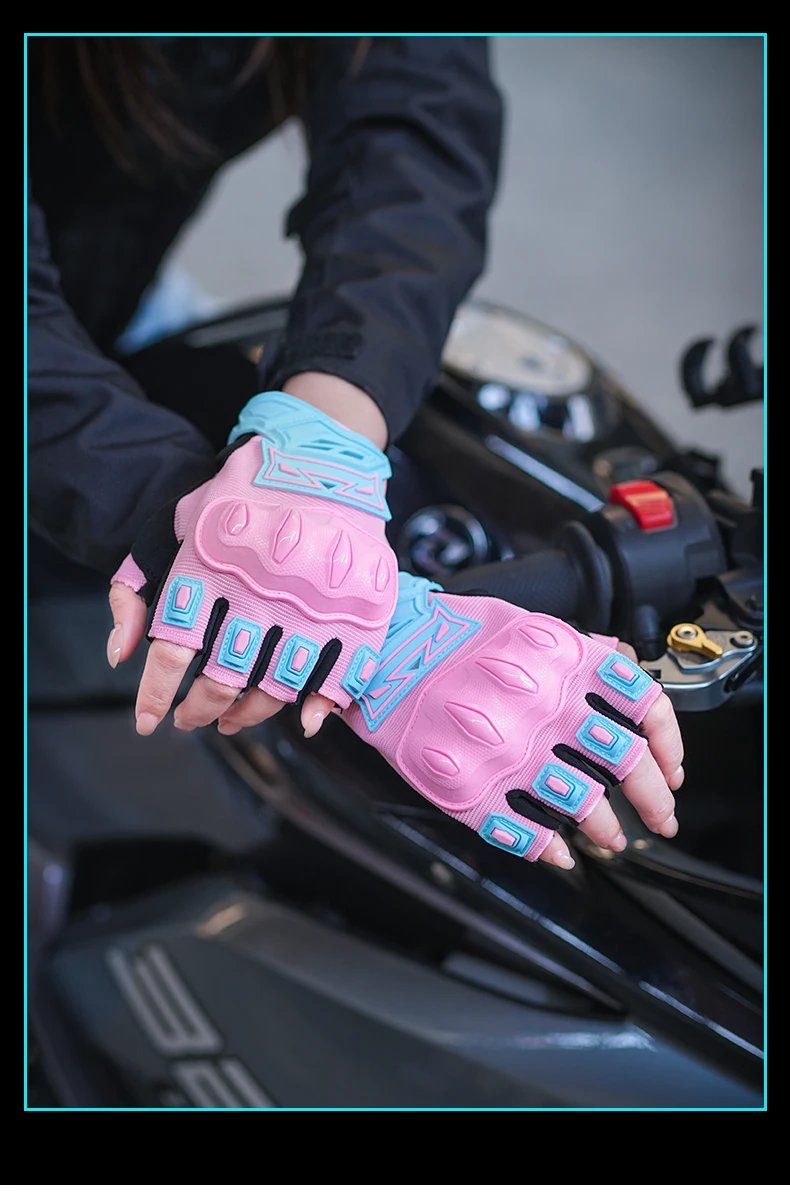 MBD Breathable Half Finger Gloves: Wear-Resistant Anti-Slip for Motorcycle, E-Bike & Cycling Riding MBD Breathable Half Finger Gloves: Wear-Resistant Anti-Slip for Motorcycle, E-Bike & Cycling Riding