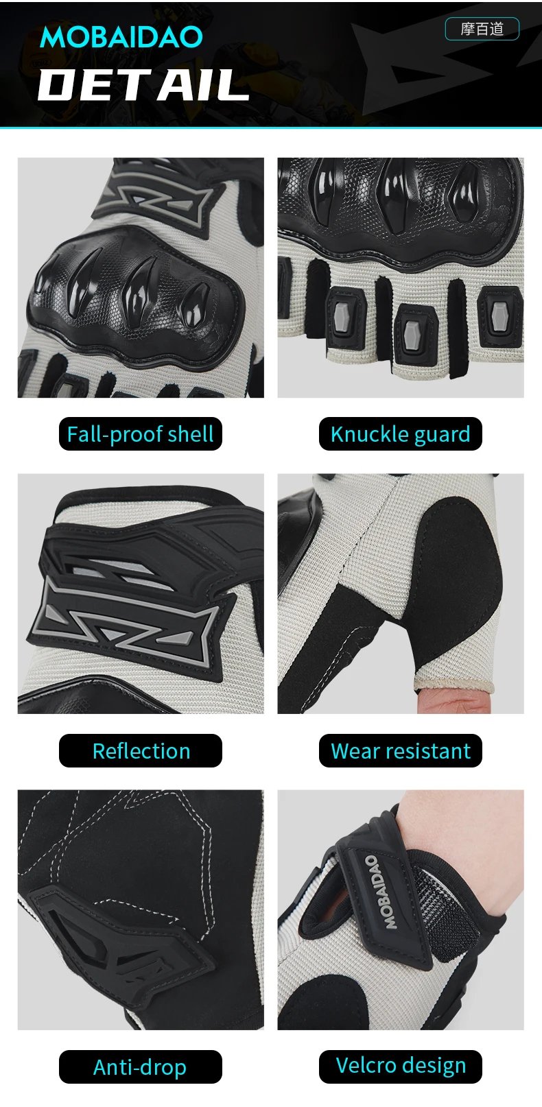 MBD Breathable Half Finger Gloves: Wear-Resistant Anti-Slip for Motorcycle, E-Bike & Cycling Riding MBD Breathable Half Finger Gloves: Wear-Resistant Anti-Slip for Motorcycle, E-Bike & Cycling Riding