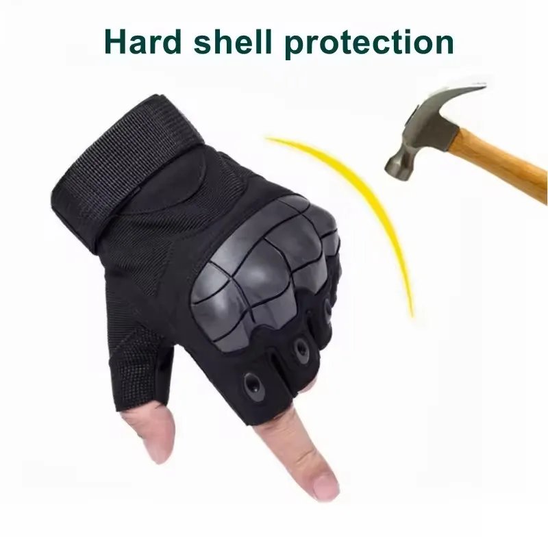 Motorcycle Off-road Riding Half Finger Gloves Outdoor Combat Wear-resistant Breathable Gloves Soft Shell Hand Hunting Gloves Motorcycle Off-road Riding Half Finger Gloves Outdoor Combat Wear-resistant Breathable Gloves Soft Shell Hand Hunting Gloves