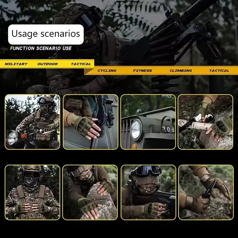 Motorcycle Off-road Riding Half Finger Gloves Outdoor Combat Wear-resistant Breathable Gloves Soft Shell Hand Hunting Gloves Motorcycle Off-road Riding Half Finger Gloves Outdoor Combat Wear-resistant Breathable Gloves Soft Shell Hand Hunting Gloves