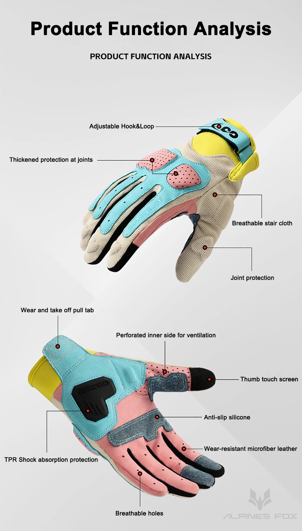 New Motorcycle Gloves Women Colorful Motocross Full Finger Riding Gloves Fashion Moto Touchscreen Anti-Drop Cycling Gloves Men New Motorcycle Gloves Women Colorful Motocross Full Finger Riding Gloves Fashion Moto Touchscreen Anti-Drop Cycling Gloves Men