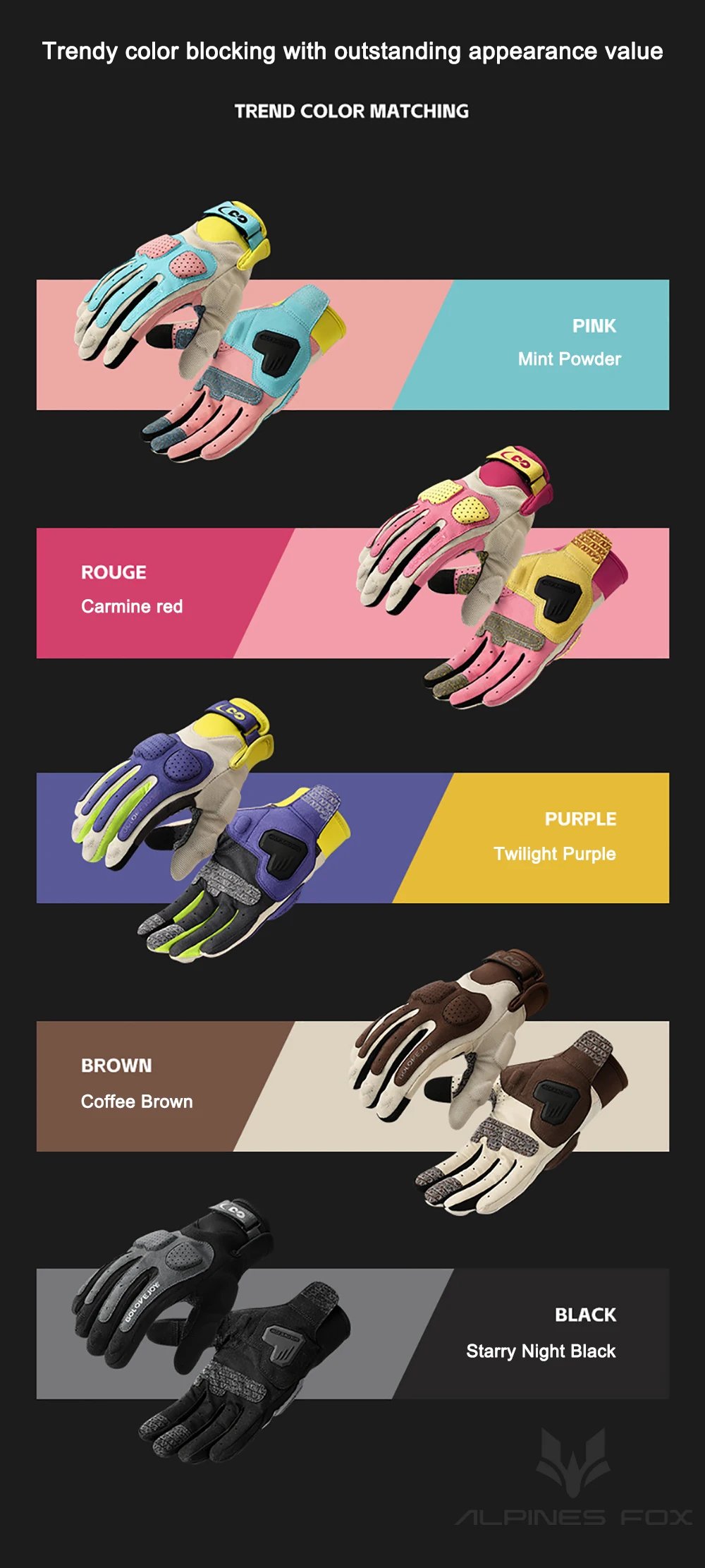 New Motorcycle Gloves Women Colorful Motocross Full Finger Riding Gloves Fashion Moto Touchscreen Anti-Drop Cycling Gloves Men New Motorcycle Gloves Women Colorful Motocross Full Finger Riding Gloves Fashion Moto Touchscreen Anti-Drop Cycling Gloves Men