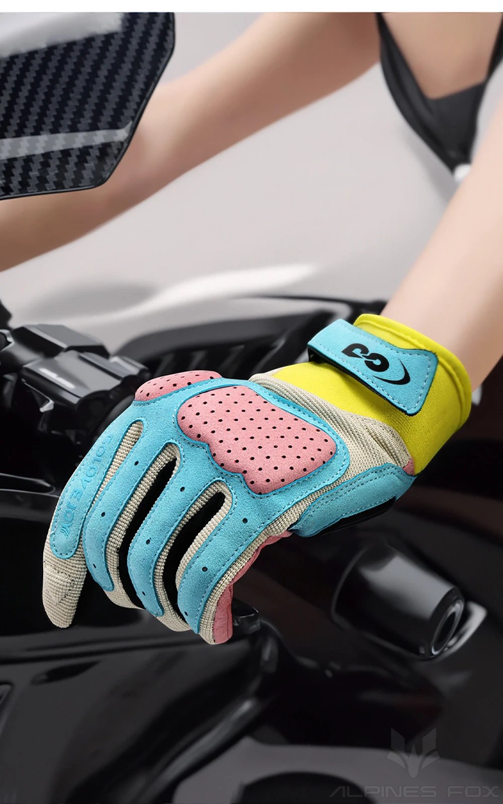 New Motorcycle Gloves Women Colorful Motocross Full Finger Riding Gloves Fashion Moto Touchscreen Anti-Drop Cycling Gloves Men New Motorcycle Gloves Women Colorful Motocross Full Finger Riding Gloves Fashion Moto Touchscreen Anti-Drop Cycling Gloves Men
