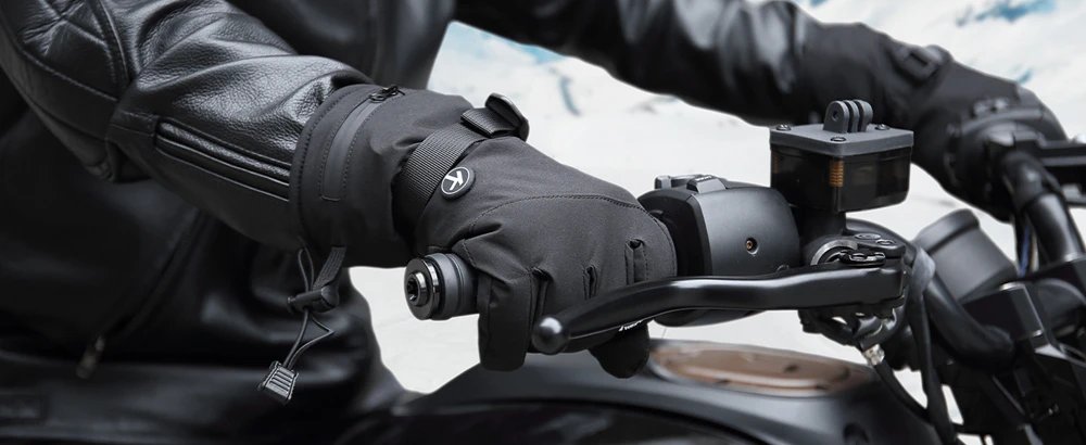 KEMIMOTO Skiing Gloves Heated Snowmobile Gloves Winter Scooter Moto Waterproof Touch Screen Rechargeable Battery Hunting Fishing
