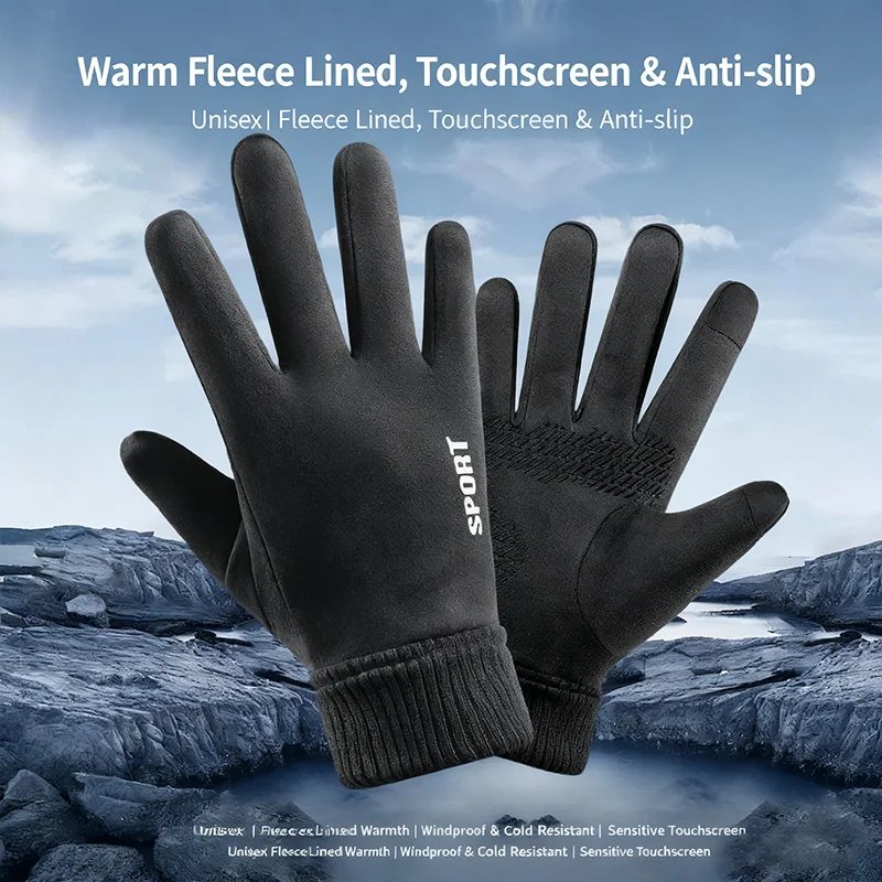 Winter Motorcycle Riding Warm Cashmere Gloves for Unisex Outdoor Skiing Touch Screen Cashmere Waterproof Warm Full Finger Gloves Winter Motorcycle Riding Warm Cashmere Gloves for Unisex Outdoor Skiing Touch Screen Cashmere Waterproof Warm Full Finger Gloves