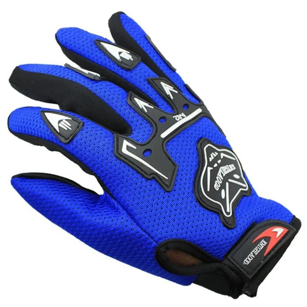 Motorcycle Gloves Full Finger Nylon Safety Lightweight Anti-slip Durable Shock-absorbing Winter Riding Gloves