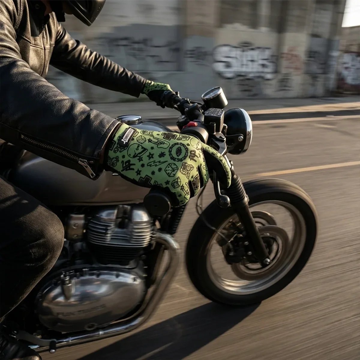 FUNTIMES American Punk Style Printed Gloves Full Finger Touch Screen Cycling Fitness Protective Full Finger Gloves FUNTIMES American Punk Style Printed Gloves Full Finger Touch Screen Cycling Fitness Protective Full Finger Gloves
