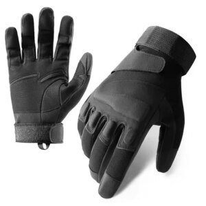 Spring Autumn Tactical Gloves Menās Rubber Shell Protection Thickened All Finger Touch Screen Outdoor Riding Cold Protection