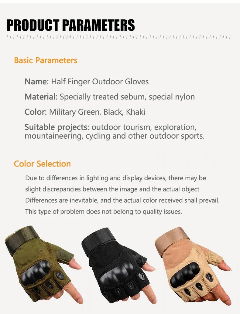 Outdoor Climbing Men's Gloves Protect Motorcycle Riding Half Finger Mitten For HONDA Hornet NT1100 CBR Shadow PCX VFR XADV Forza Outdoor Climbing Men's Gloves Protect Motorcycle Riding Half Finger Mitten For HONDA Hornet NT1100 CBR Shadow PCX VFR XADV Forza