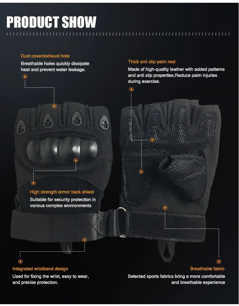 Outdoor Climbing Men's Gloves Protect Motorcycle Riding Half Finger Mitten For HONDA Hornet NT1100 CBR Shadow PCX VFR XADV Forza Outdoor Climbing Men's Gloves Protect Motorcycle Riding Half Finger Mitten For HONDA Hornet NT1100 CBR Shadow PCX VFR XADV Forza
