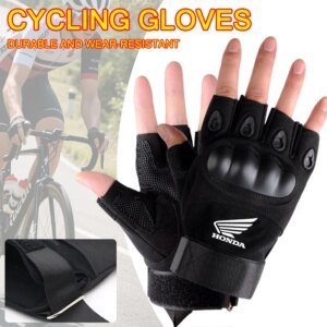 Outdoor Climbing Menās Gloves Protect Motorcycle Riding Half Finger Mitten For HONDA Hornet NT1100 CBR Shadow PCX VFR XADV Forza