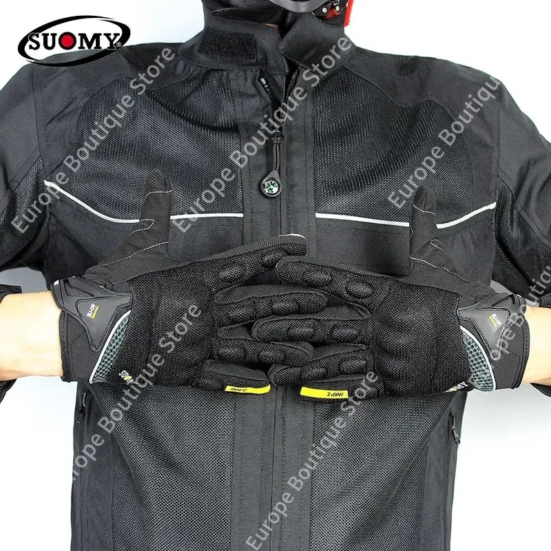 2026 NEW Breathable Anti Slip Summer Motorcycle Gloves Full Finger Offroad Racing Protective Gear Unisex for Outdoor Sports