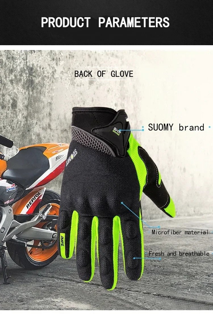 2026 NEW Breathable Anti Slip Summer Motorcycle Gloves Full Finger Offroad Racing Protective Gear Unisex for Outdoor Sports 2026 NEW Breathable Anti Slip Summer Motorcycle Gloves Full Finger Offroad Racing Protective Gear Unisex for Outdoor Sports
