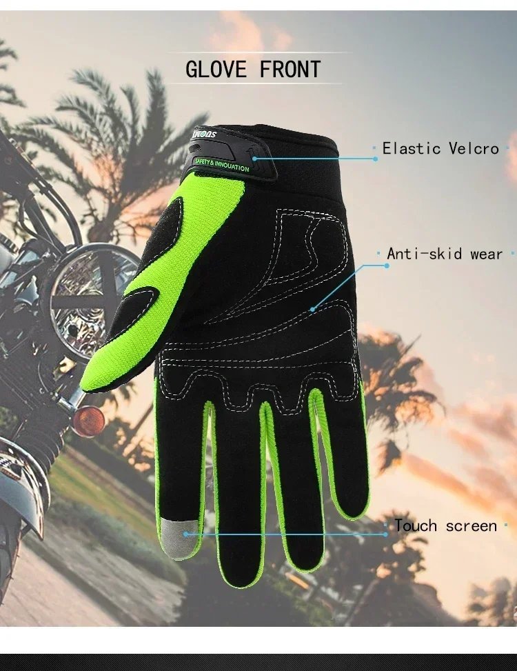 2026 NEW Breathable Anti Slip Summer Motorcycle Gloves Full Finger Offroad Racing Protective Gear Unisex for Outdoor Sports 2026 NEW Breathable Anti Slip Summer Motorcycle Gloves Full Finger Offroad Racing Protective Gear Unisex for Outdoor Sports