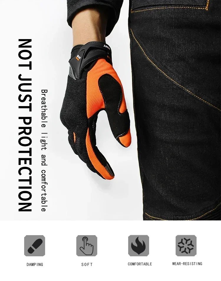 2026 NEW Breathable Anti Slip Summer Motorcycle Gloves Full Finger Offroad Racing Protective Gear Unisex for Outdoor Sports 2026 NEW Breathable Anti Slip Summer Motorcycle Gloves Full Finger Offroad Racing Protective Gear Unisex for Outdoor Sports