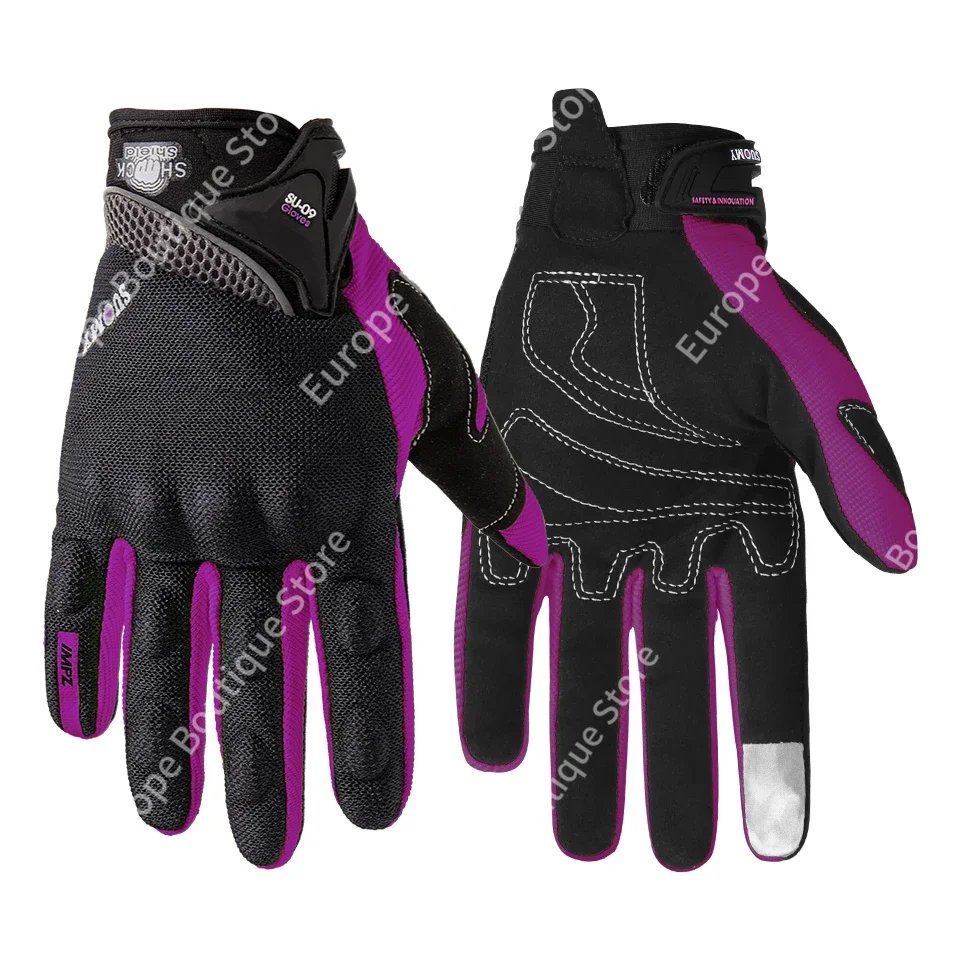 2026 NEW Breathable Anti Slip Summer Motorcycle Gloves Full Finger Offroad Racing Protective Gear Unisex for Outdoor Sports