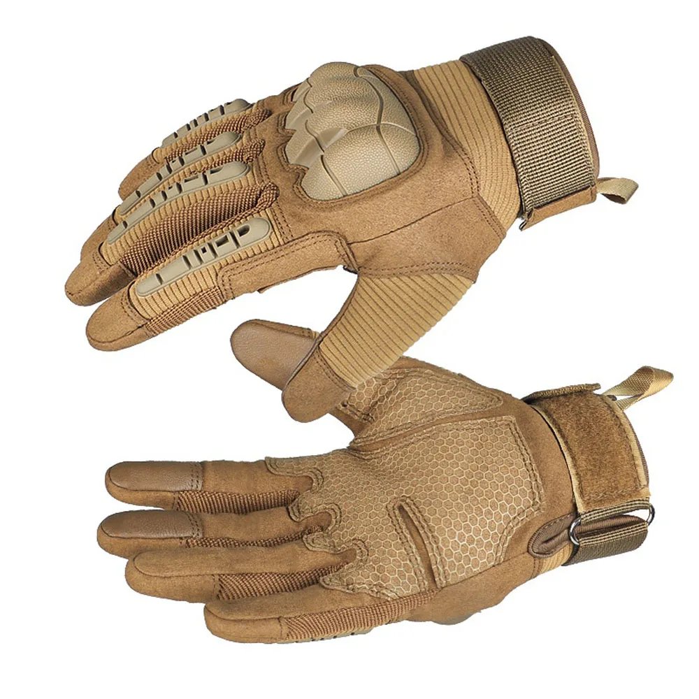 Men's Full Finger Tactical Gloves Touchscreen Compatible Hard Knuckle Protection For Airsoft Paintball Military Motorcycle Glove