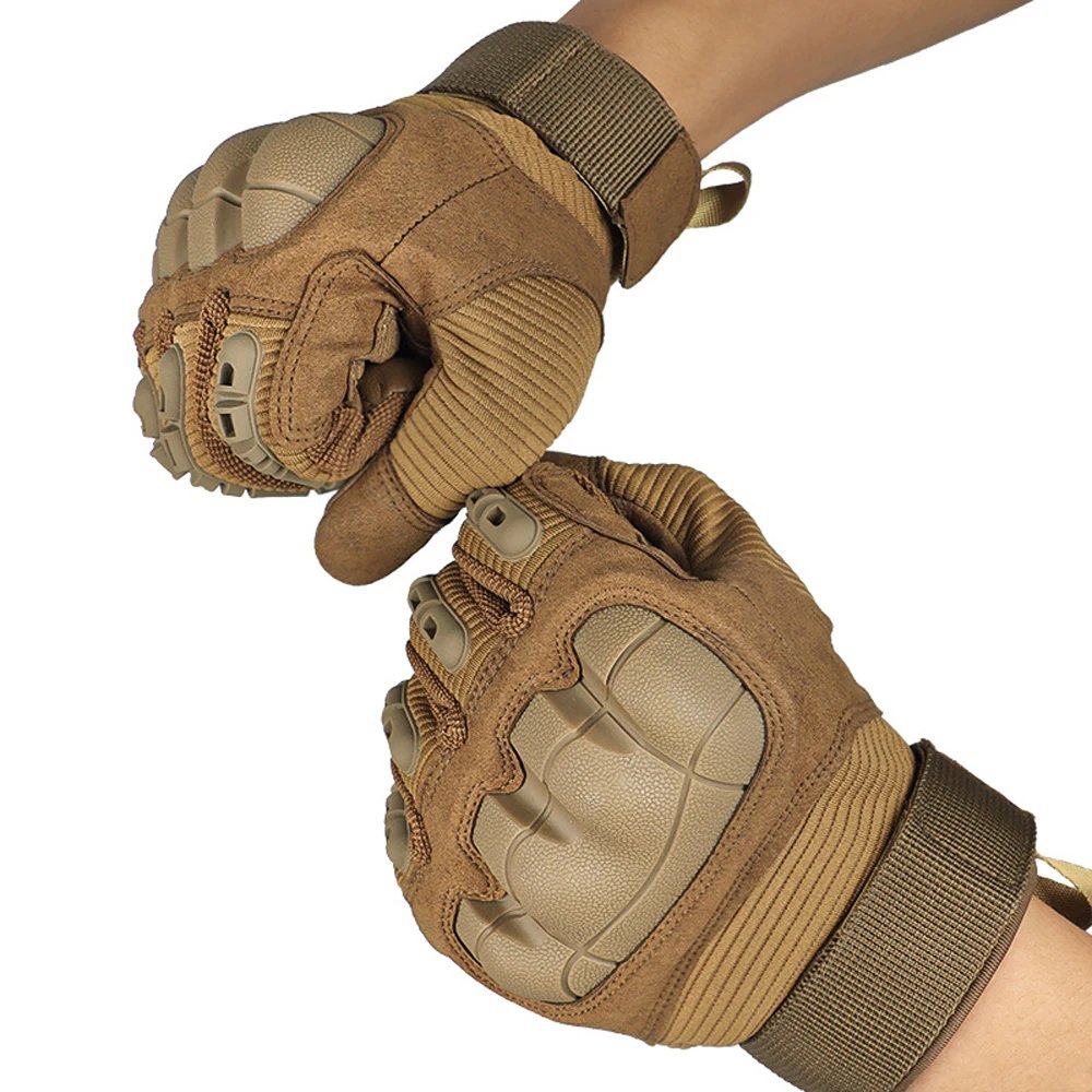 Men's Full Finger Tactical Gloves Touchscreen Compatible Hard Knuckle Protection For Airsoft Paintball Military Motorcycle Glove