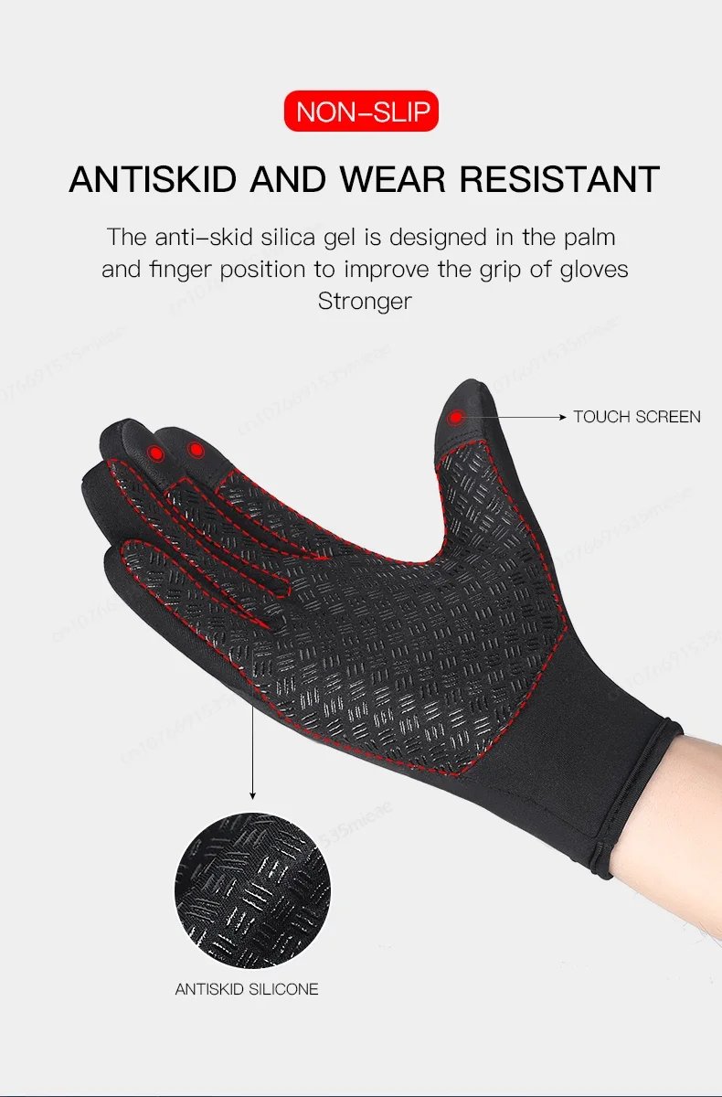 Universal Autumn Winter Motorbike Gloves Men Women Windproof Anti-slip Touchscreen Fleece Keep Warm for Work Gloves Men Sports Universal Autumn Winter Motorbike Gloves Men Women Windproof Anti-slip Touchscreen Fleece Keep Warm for Work Gloves Men Sports