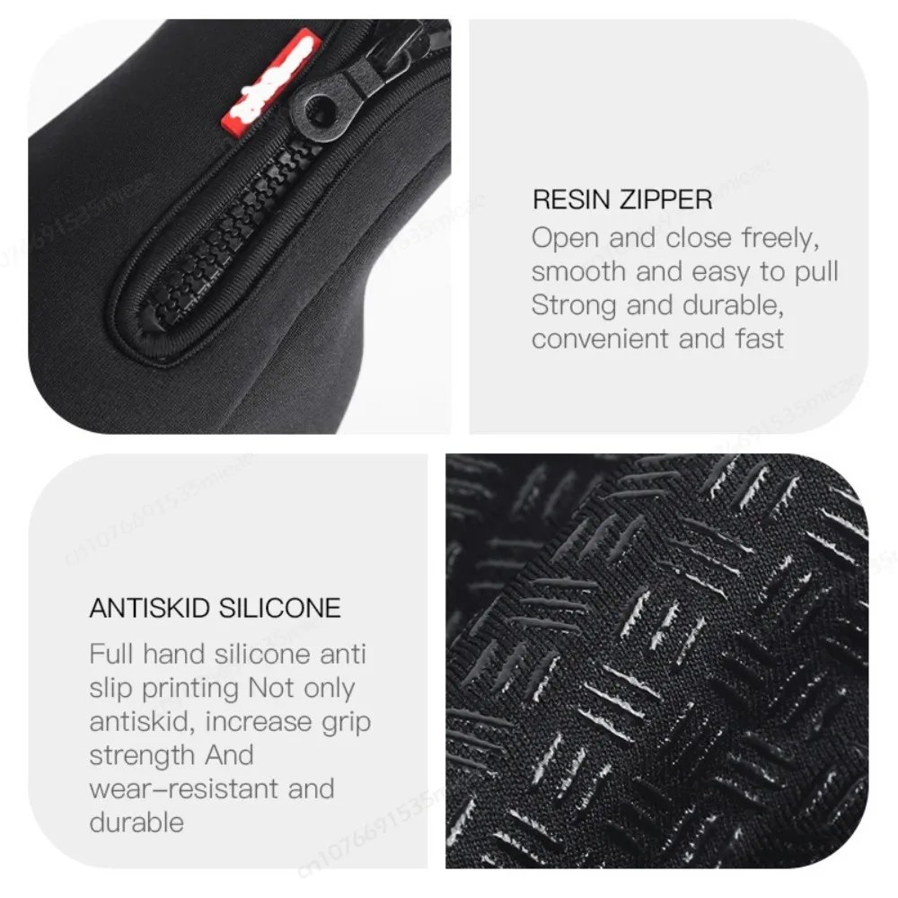 Universal Autumn Winter Motorbike Gloves Men Women Windproof Anti-slip Touchscreen Fleece Keep Warm for Work Gloves Men Sports