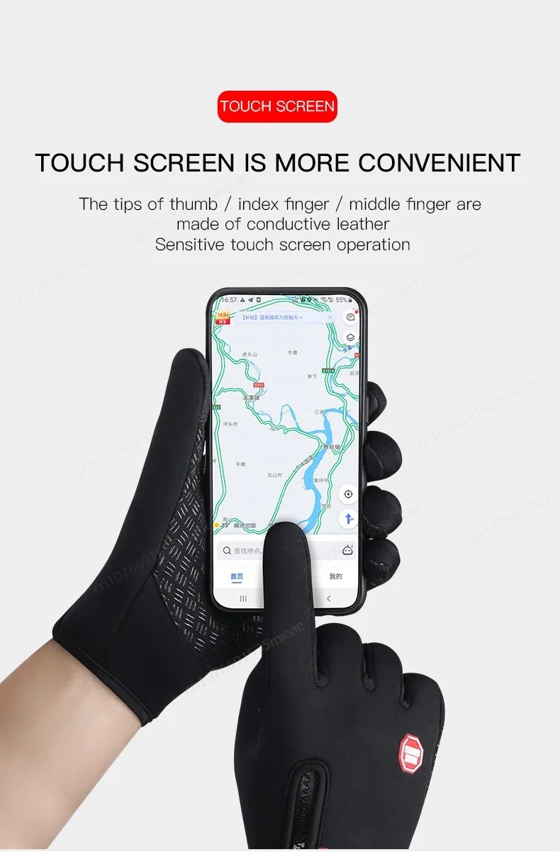 Universal Autumn Winter Motorbike Gloves Men Women Windproof Anti-slip Touchscreen Fleece Keep Warm for Work Gloves Men Sports Universal Autumn Winter Motorbike Gloves Men Women Windproof Anti-slip Touchscreen Fleece Keep Warm for Work Gloves Men Sports