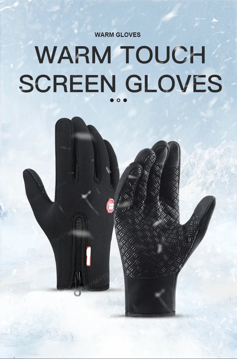 Universal Autumn Winter Motorbike Gloves Men Women Windproof Anti-slip Touchscreen Fleece Keep Warm for Work Gloves Men Sports Universal Autumn Winter Motorbike Gloves Men Women Windproof Anti-slip Touchscreen Fleece Keep Warm for Work Gloves Men Sports