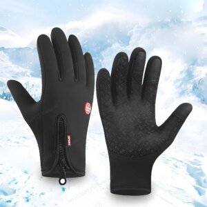 Universal Autumn Winter Motorbike Gloves Men Women Windproof Anti-slip Touchscreen Fleece Keep Warm for Work Gloves Men Sports