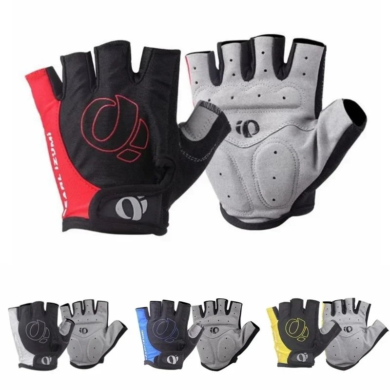 1Pair Half Finger Cycling Gloves Anti-slip Anti-sweat Gel Bicycle Riding Gloves Shock MTB Road Mountain Bike Sports Gloves