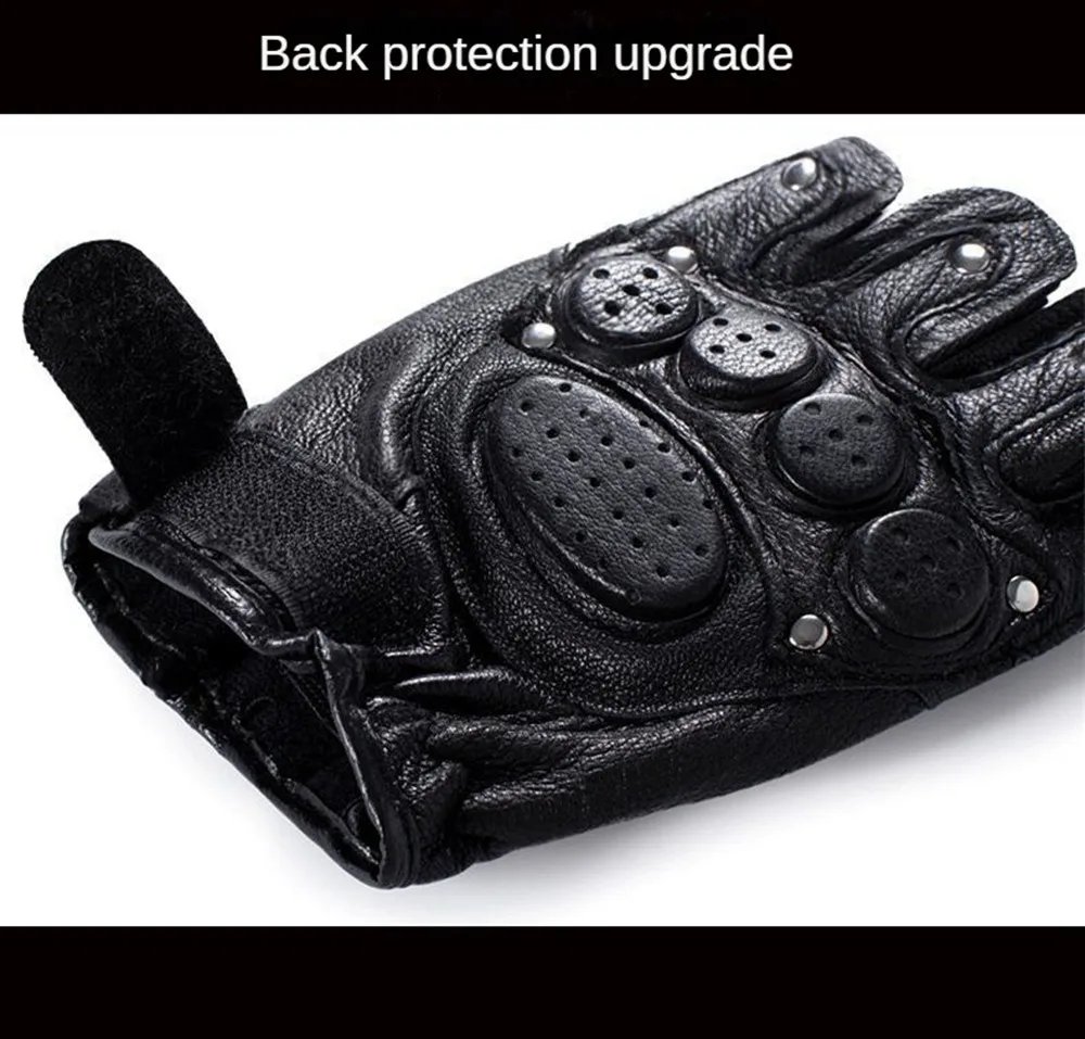 Motorcycle Fingerless Driving Gloves Leather Outdoor Sport Half Finger Glove for Men Women Cycling Hiking Fishing Moto Glove Motorcycle Fingerless Driving Gloves Leather Outdoor Sport Half Finger Glove for Men Women Cycling Hiking Fishing Moto Glove