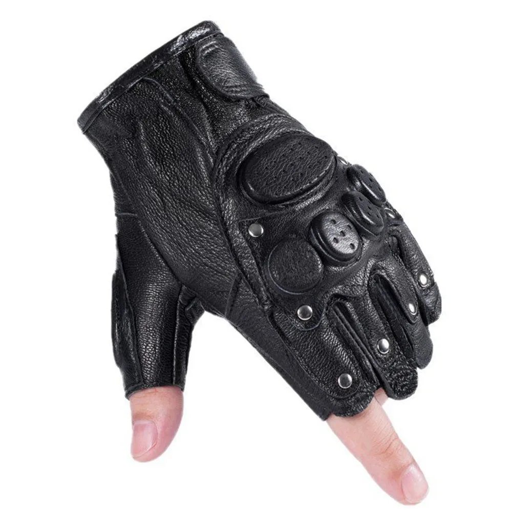Motorcycle Fingerless Driving Gloves Leather Outdoor Sport Half Finger Glove for Men Women Cycling Hiking Fishing Moto Glove Motorcycle Fingerless Driving Gloves Leather Outdoor Sport Half Finger Glove for Men Women Cycling Hiking Fishing Moto Glove