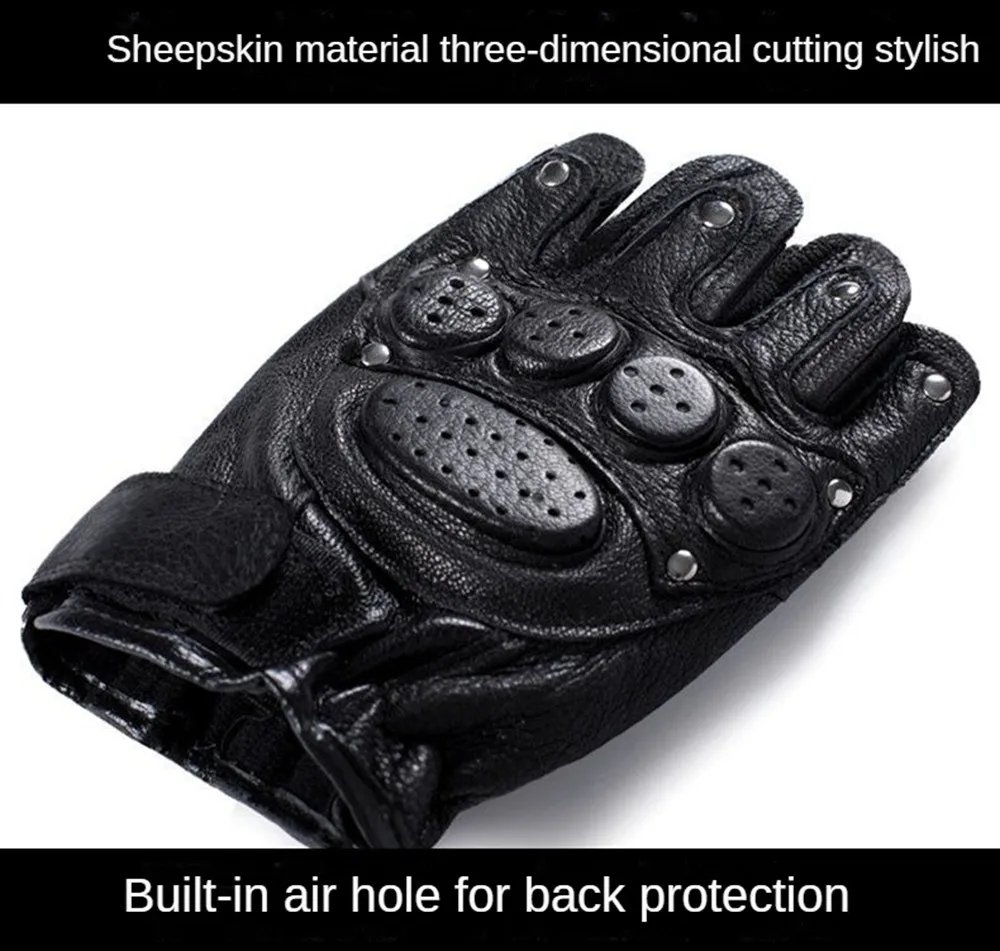 Motorcycle Fingerless Driving Gloves Leather Outdoor Sport Half Finger Glove for Men Women Cycling Hiking Fishing Moto Glove Motorcycle Fingerless Driving Gloves Leather Outdoor Sport Half Finger Glove for Men Women Cycling Hiking Fishing Moto Glove