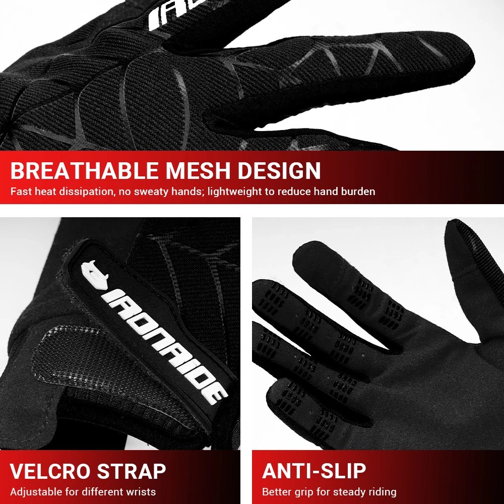 Motorcycle Gloves Anti-slip Motorbike Riding Gloves Touch Screen Motocross Full Finger Racing Gloves Outdoor Sport Gloves M-2XL