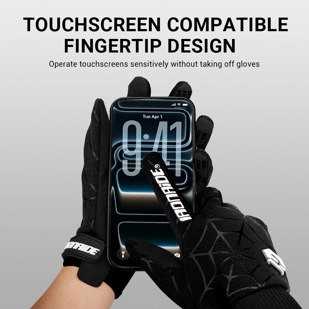 Motorcycle Gloves Anti-slip Motorbike Riding Gloves Touch Screen Motocross Full Finger Racing Gloves Outdoor Sport Gloves M-2XL
