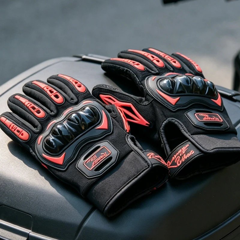 Touch Screen Motorcycle Gloves Spring Summer Breathable Full Finger Motorbike Riding Moto Gloves for Motocross