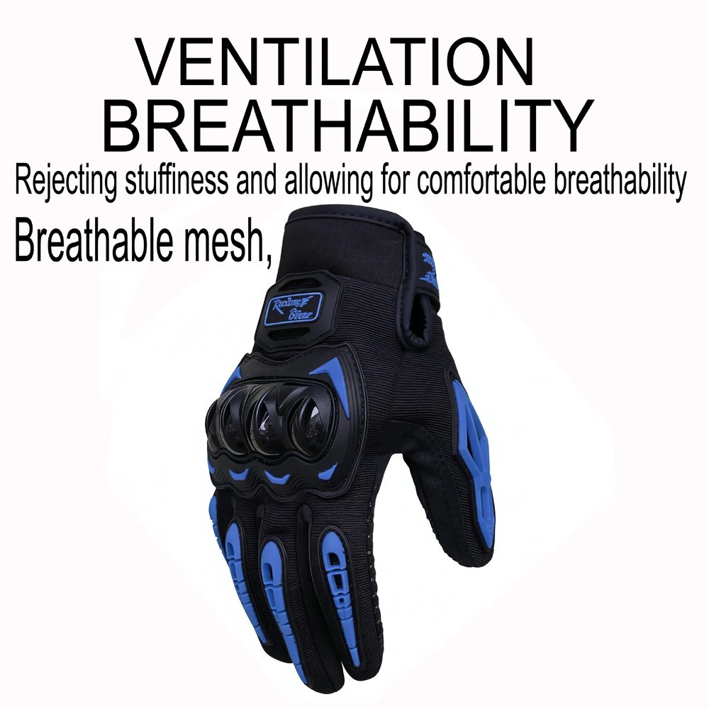 Touch Screen Motorcycle Gloves Spring Summer Breathable Full Finger Motorbike Riding Moto Gloves for Motocross