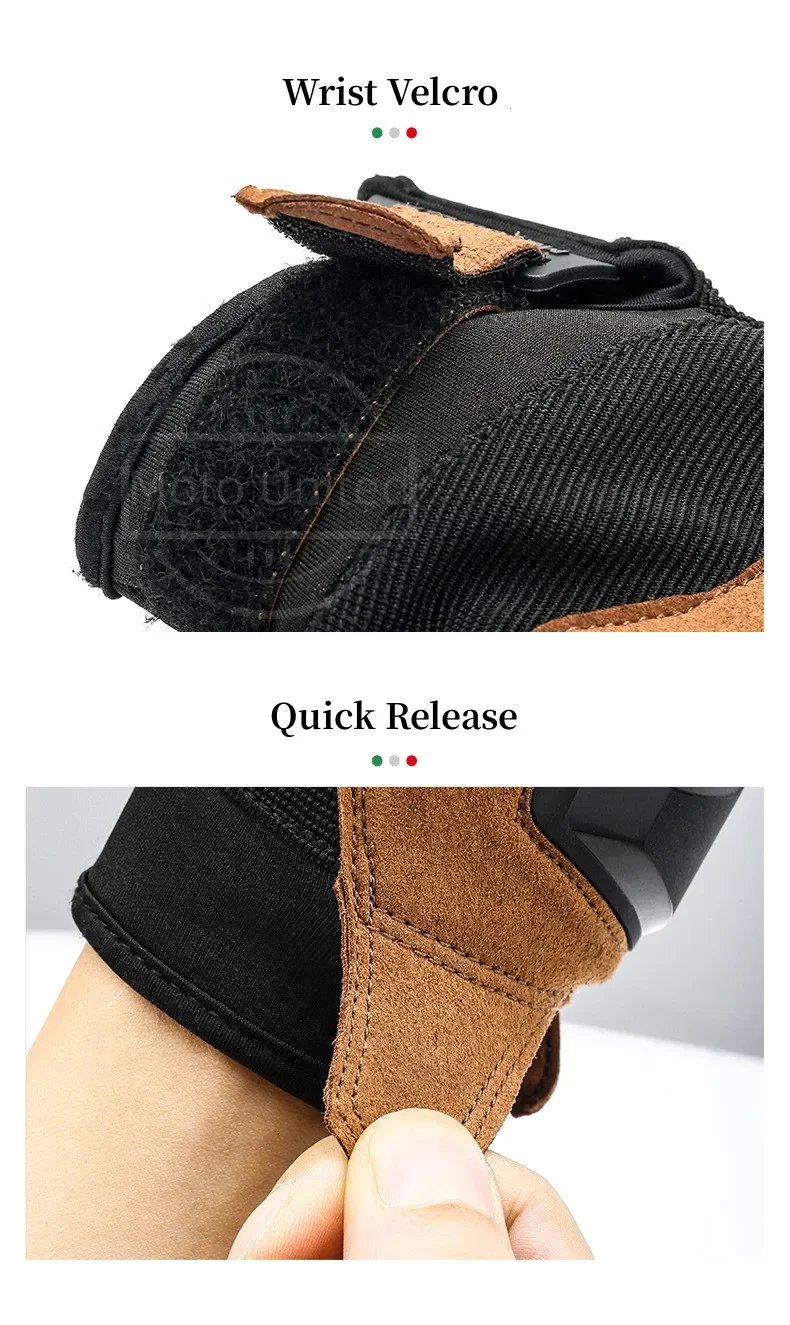 Motowolf Summer Mesh Motorcycle Gloves Men Women Breathable Anti-slip Full Finger Motorbike Racing Gloves Brown