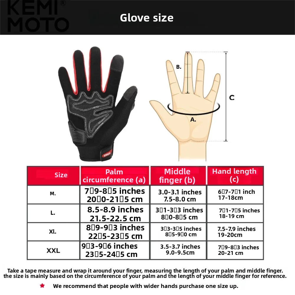KEMIMOTO Summer Motorcycle Gloves CE Riding Gloves Knuckle Touchscreen Motorbike Tactical Gloves For Dirt Bike Motocross ATV UTV