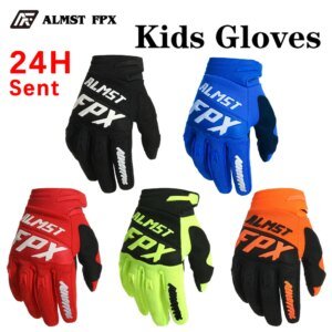 Age 4-12 Years Old Kids Full Finger Balance Bicycle Gloves Off-Road Racing Motorcycle Gloves Mountain Road Bike Children Gloves