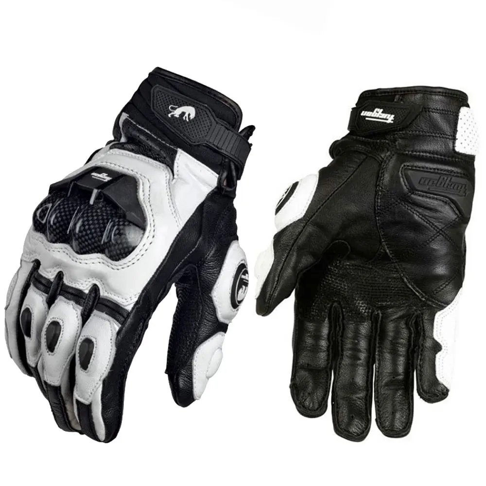 Motorcycle Gloves Black Racing Genuine Leather Motorbike White Road Riding Team Glove Summer Winter Wearable for Furygan AFS 18 Motorcycle Gloves Black Racing Genuine Leather Motorbike White Road Riding Team Glove Summer Winter Wearable for Furygan AFS 18