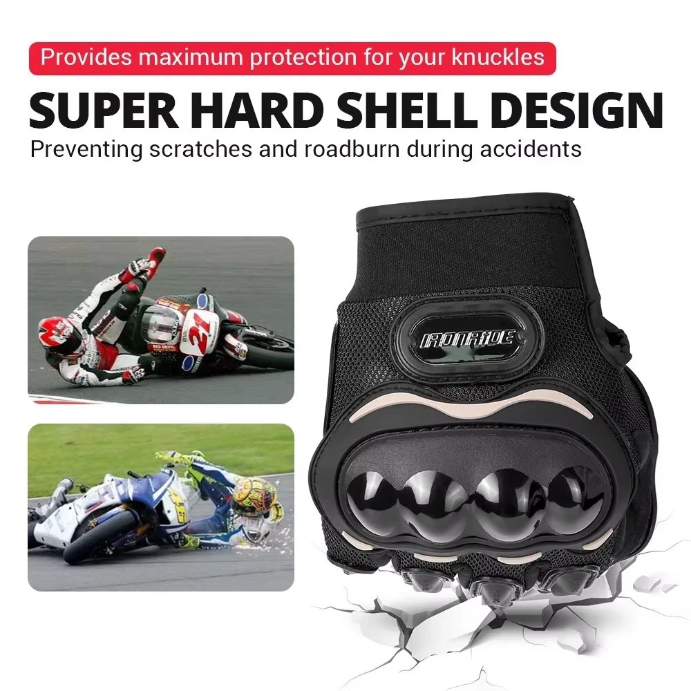 Vintage Leather Motorcycle Gloves Summer Breathable Unisex Biker Gloves With Anti-Slip Ventilation Design Motorbike Ride Glove Vintage Leather Motorcycle Gloves Summer Breathable Unisex Biker Gloves With Anti-Slip Ventilation Design Motorbike Ride Glove