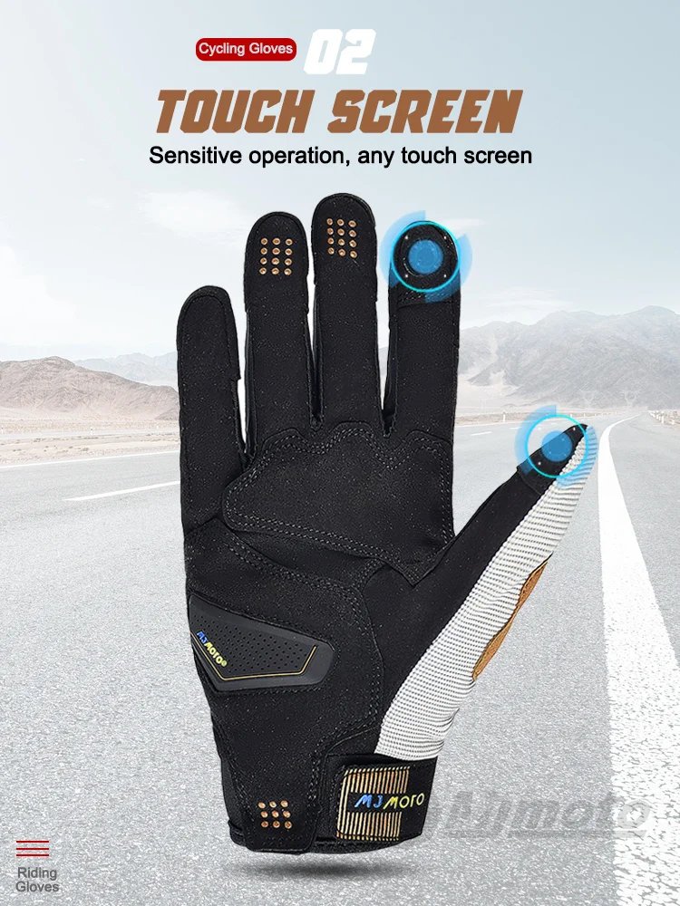 MJMOTO New Summer Windproof Motorcycle Gloves Touchscreen Motocross Gloves Wear-resistant Non-slip Motorbike Glove Breathable MJMOTO New Summer Windproof Motorcycle Gloves Touchscreen Motocross Gloves Wear-resistant Non-slip Motorbike Glove Breathable