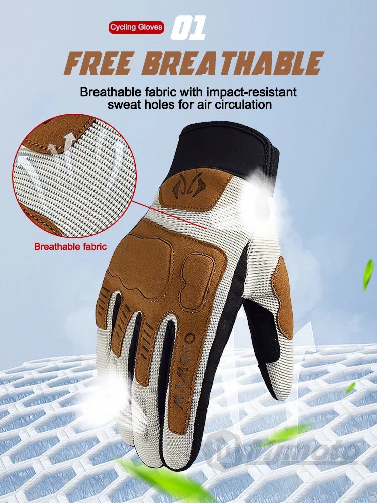 MJMOTO New Summer Windproof Motorcycle Gloves Touchscreen Motocross Gloves Wear-resistant Non-slip Motorbike Glove Breathable MJMOTO New Summer Windproof Motorcycle Gloves Touchscreen Motocross Gloves Wear-resistant Non-slip Motorbike Glove Breathable